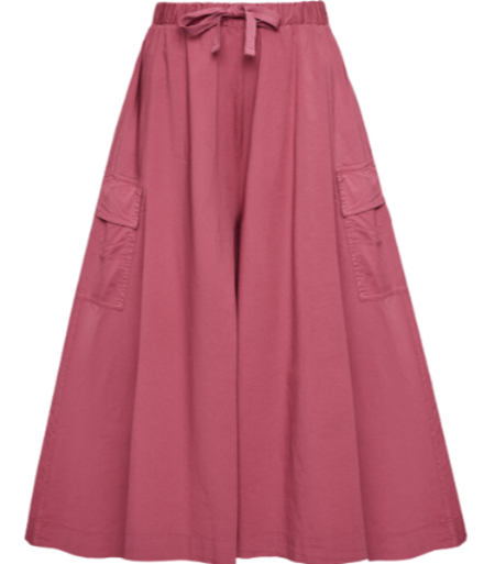 Spodnie culotte różowe