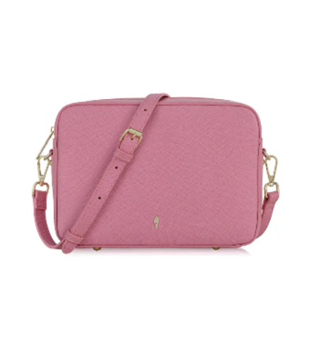 Różowa klasyczna torebka damska