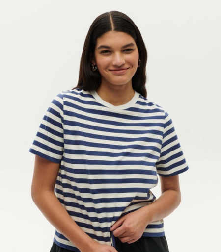 Data T-shirt Stripes Niebieski S