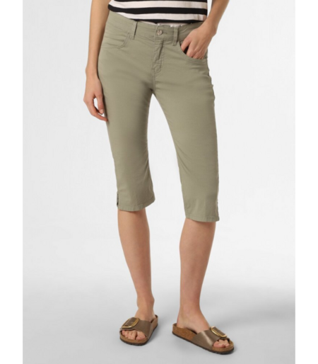 MAC - Spodnie damskie  Capri, zielony