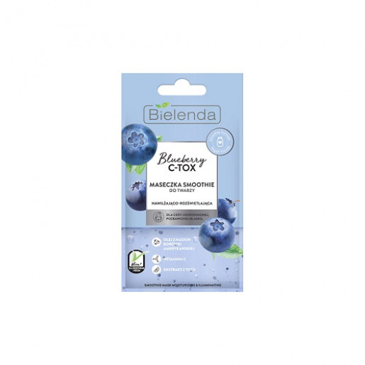 Maseczka-smoothie nawilżająco-rozświetlająca Bielenda Blueberry C-Tox