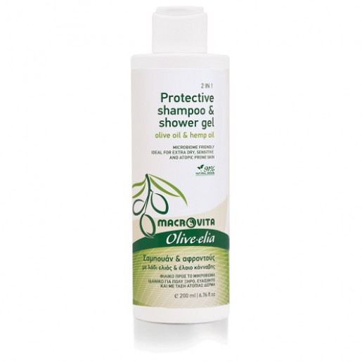 Przyjazny dla mikrobiomu ochronny szampon i żel pod prysznic Olive-elia
