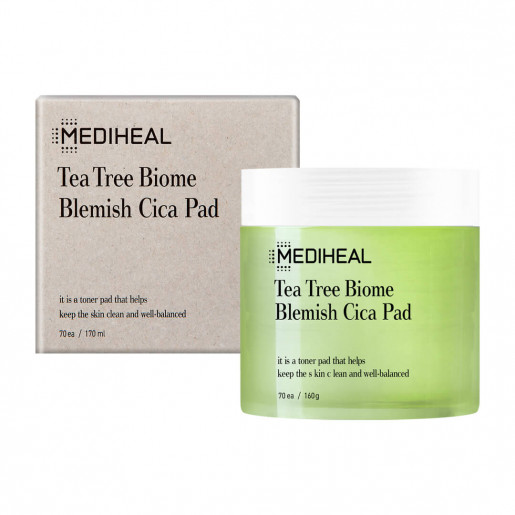 Mediheal Tea Tree Biome Blemish Cica Płatki peelingująco – tonizujące do skóry wrażliwej
