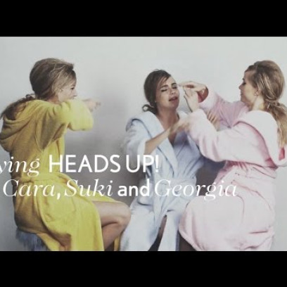 Cara, Suki and Georgia play Heads Up! with Vogue