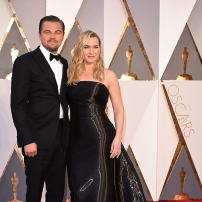 Oscary 2016: Leonardo DiCaprio i Kate Winslet w sukni Ralph Lauren, fot. East News