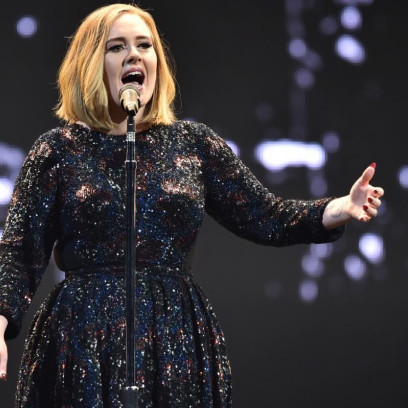 Adele podczas koncertu w Belfaście