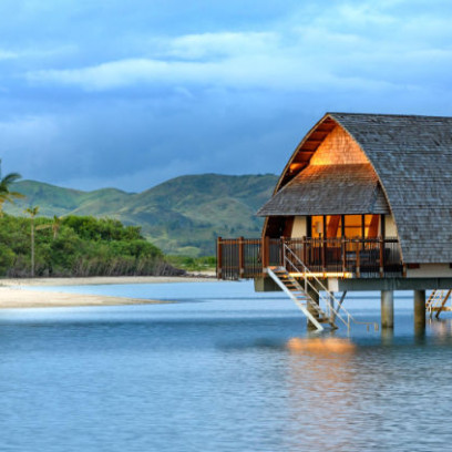 Hotel Mariott na wyspie Fidżi w zatoce Momi