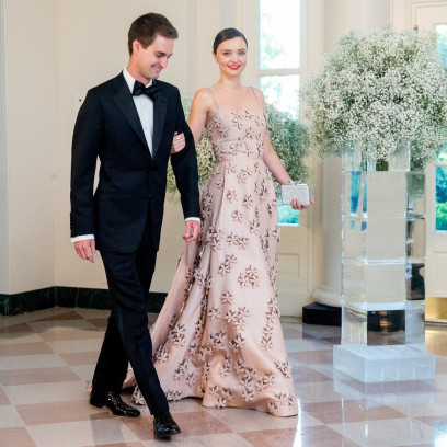 Miranda Kerr i Evan Spiegel zmierzają na kolację do Białego Domu