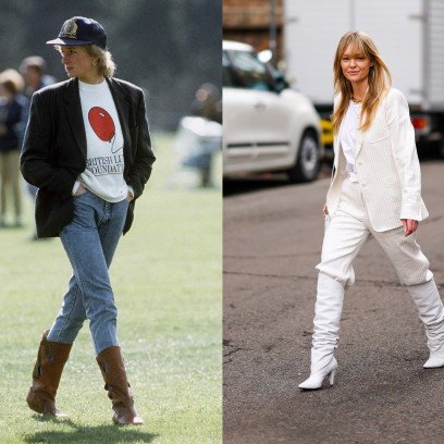 Kozaki do spodni – jak księżna Diana wpływa na obecną modę
