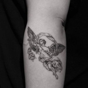 Aniołek tatuaż Tatuaże anioły