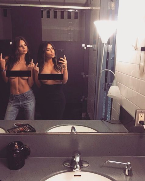 Kim-Kardashian-Emily-Ratajkowski-topless
