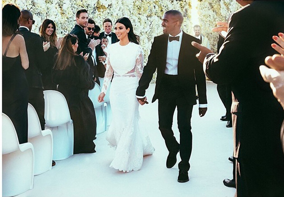 Kim Kardashian i Kanye West wzięli ślub 24 maja 2014 roku