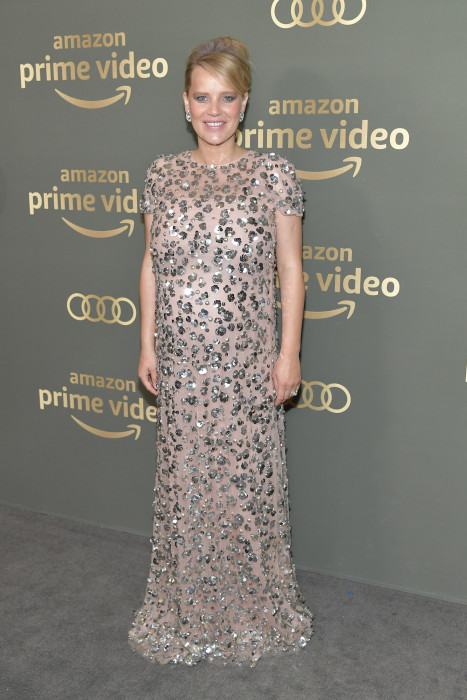 Joanna Kulig na after party po Złotych Globach 2019 w sukni marki Carolina Herrera