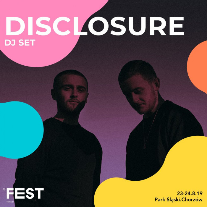 Duet Disclosure to drugi headliner Fest Festival 2019.