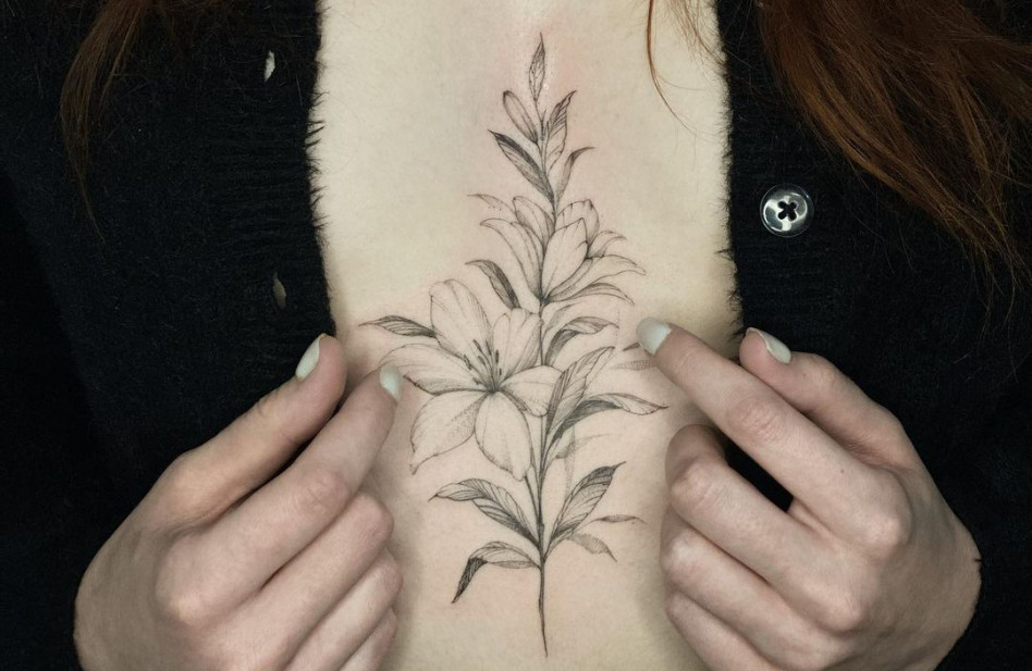 Tatuaż lilia