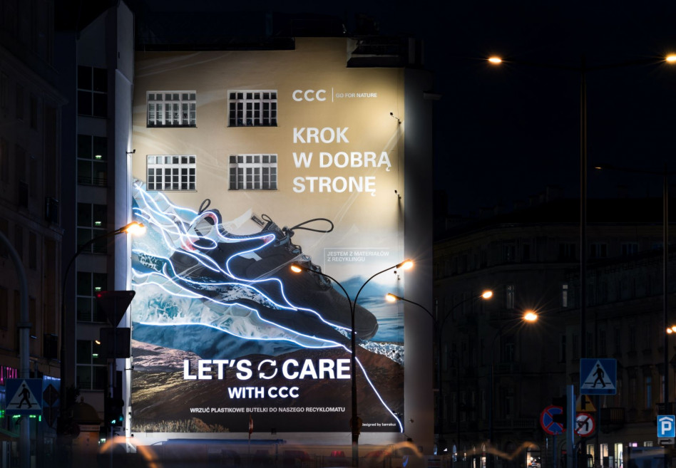 Let's care with CCC – wyjątkowy mural w centrum Warszawy