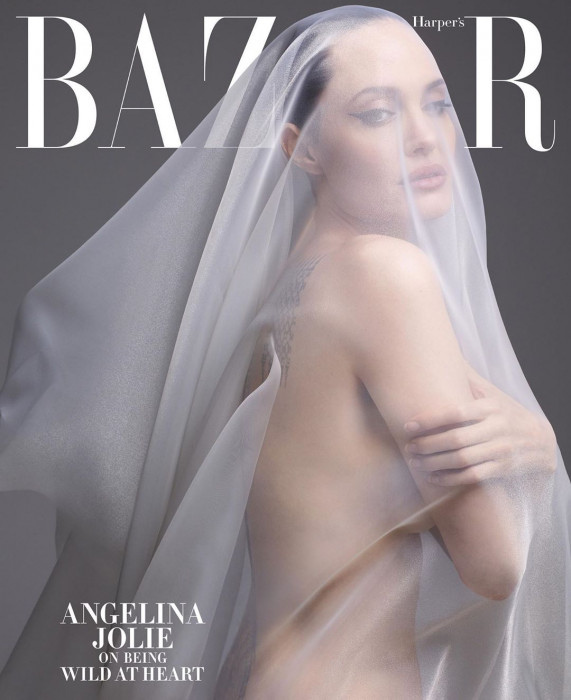 Angelina Jolie nago w "Harper's Bazaar US"
