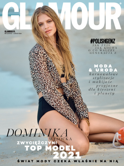 Dominika Wysocka na okładce magazynu GLAMOUR