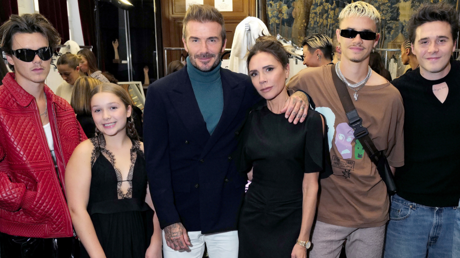 Victoria i David Beckhamowie z dziećmi