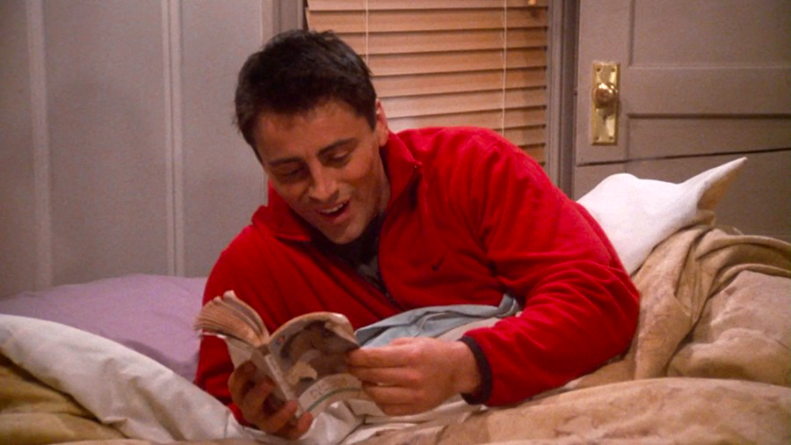 Jak nazywa się bohaterka powieści erotycznej, którą w tajemnicy czytała Rachel i którą znalazł pod jej poduszką Joey?