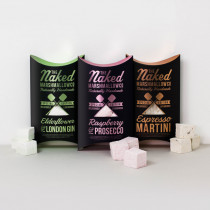 Marshmallows z dodatkiem alkoholu to pomysł brytyjskiej firmy The Naked Marshmallow Co.