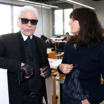 Karl Lagerfeld i Virgine Viard. Projektantka została dziś ogłoszona nową dyrektor kreatywną Chanel