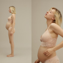 W kampanii Oysho wystąpiła również modelka w ciąży.