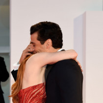 Jessica Chastain i Oscar Isaac na 78. Festiwalu Filmowego w Wenecji 2021.