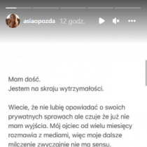 Joanna Opozda wydała oficjalne oświadczenie