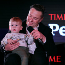 Elon Musk z synem X Æ A-XII