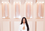 Kim Kardashian na evencie KKW Beauty w Los Angeles