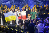Natalia Kukulska i Tomasz Ziętek na koncercie „Razem z Ukrainą”