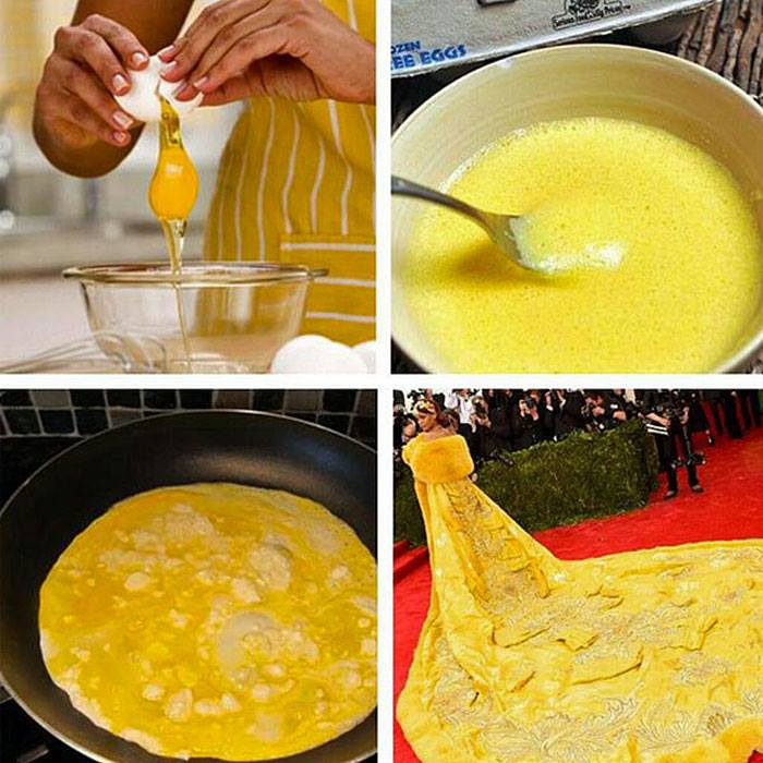 Rihanna jako omlet.