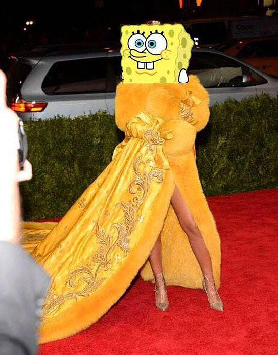Rihanna jako Sponge Bob.