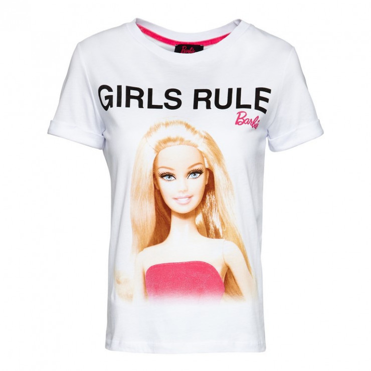 Barbie-Mohito t-shirt bialy Girls Rule cena 69,99