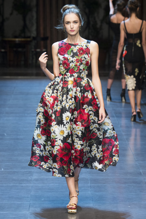 Pokaz Dolce Gabbana wiosna lato 2016 milan fashion week_DOL1103