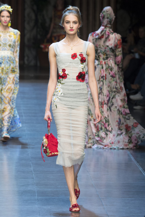 Pokaz Dolce Gabbana wiosna lato 2016 milan fashion week_DOL0471