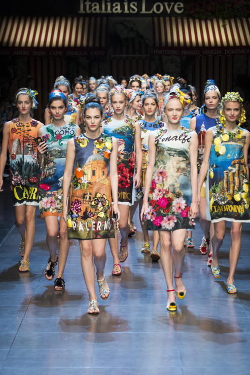 Pokaz Dolce Gabbana wiosna lato 2016 milan fashion week_DOL1147