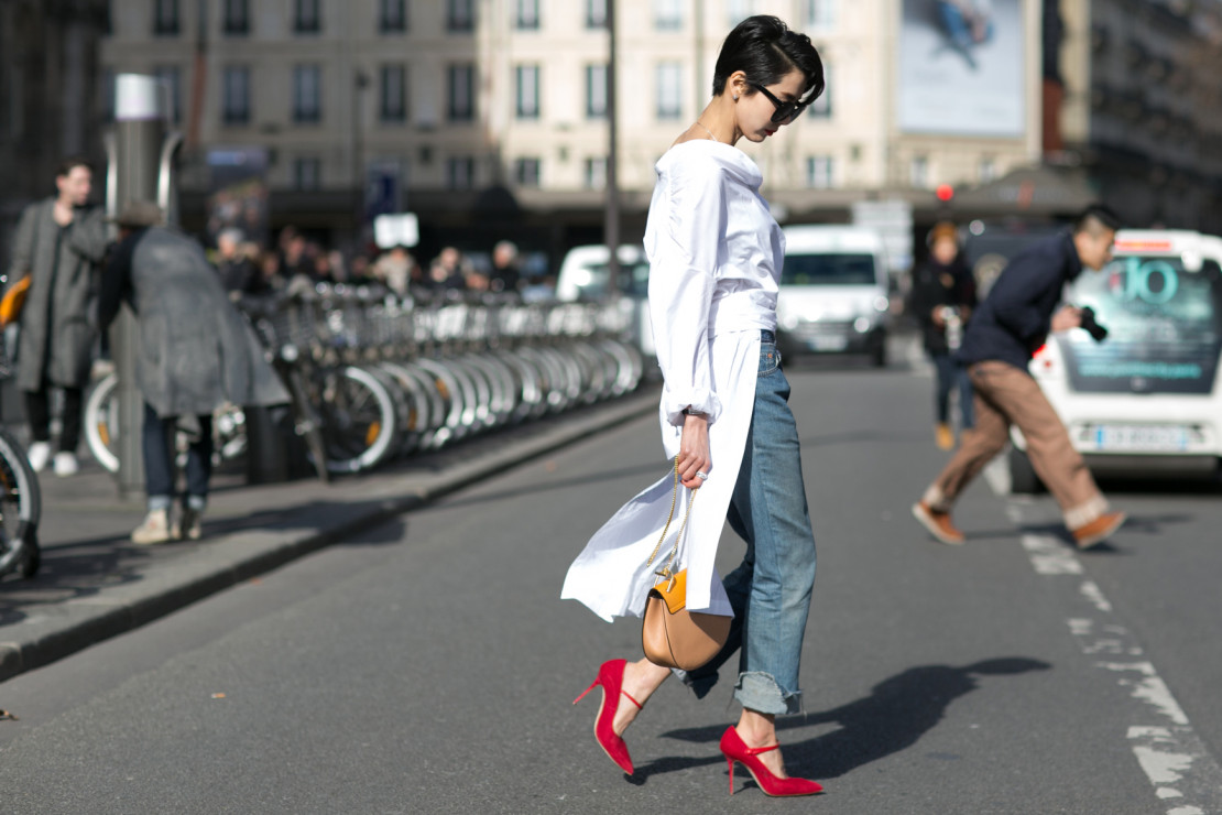 Peleryna na street fashion Paris str F15 480