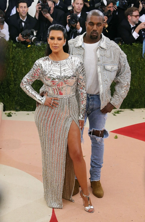 Kim Kardashian i Kanye West na Met Gala 2016 / fot. East News