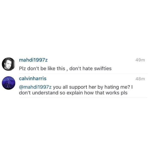 Calvin Harris odpowiada fanom na komentarze