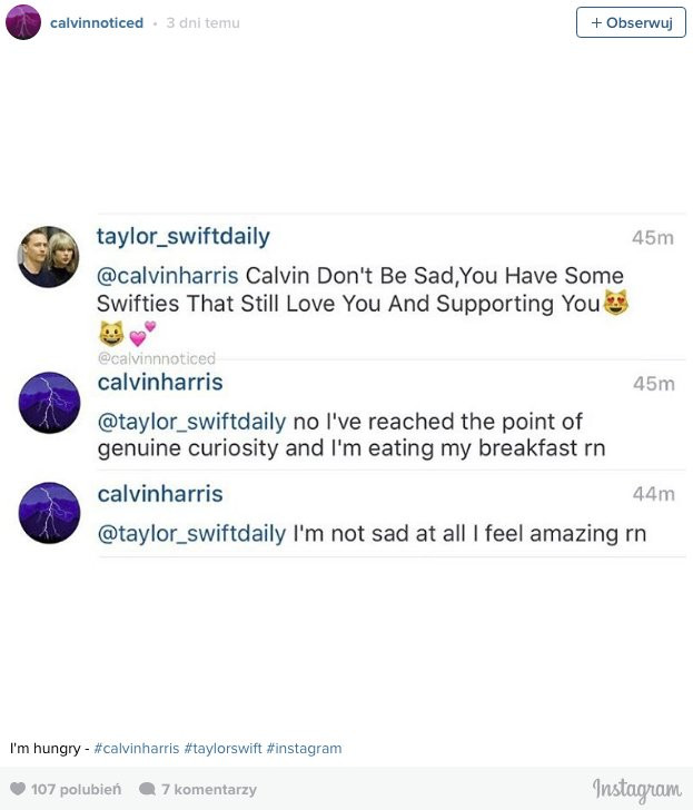 Calvin Harris odpowiada fanom na komentarze