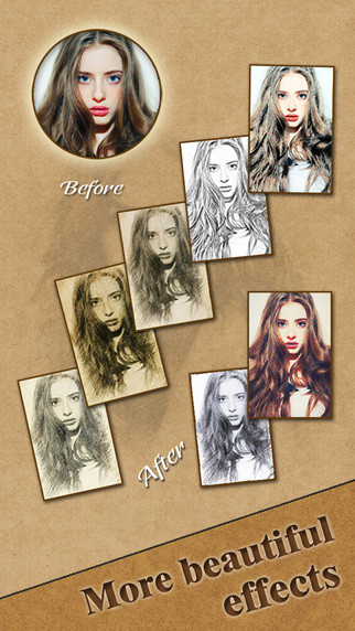 Cartoon Sketch HD - filter booth to add pencil portrait effect & splash color on camera photo