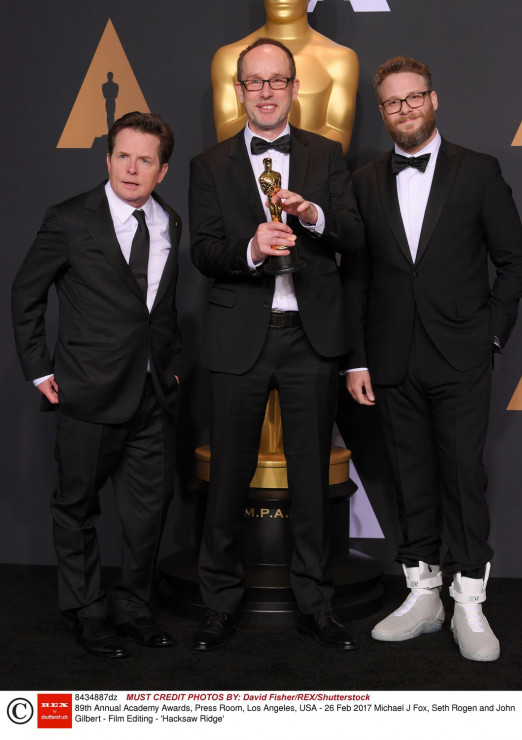 Oscary 2017: Michael J Fox, Seth Rogen i John Gilbert