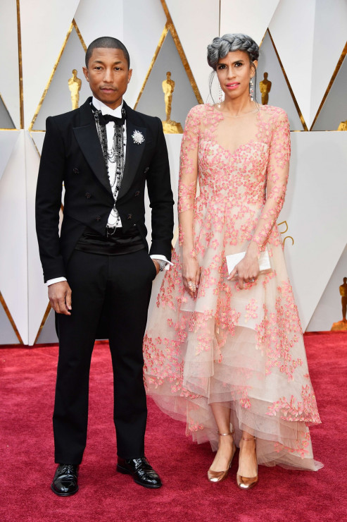 Oscary 2017, stylizacje gwiazd: Pharrell Williams  i Mimi Valdes