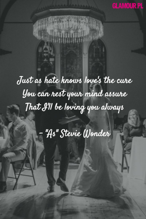 "As," Stevie Wonder