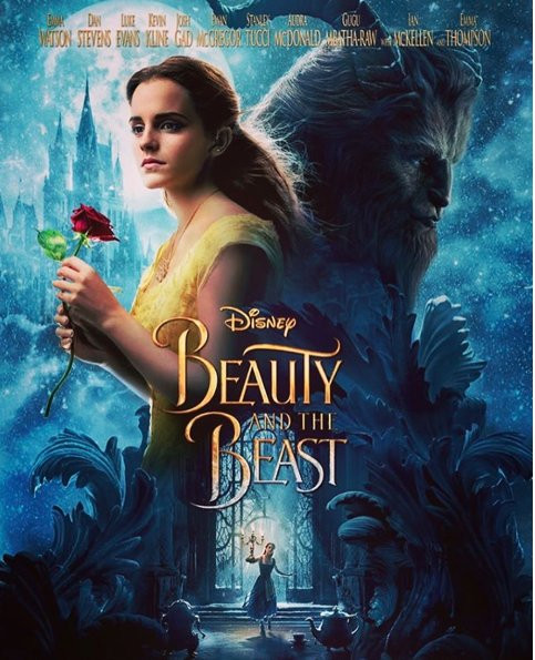 Plakat filmu "Piękna i Bestia" z 2017 roku
