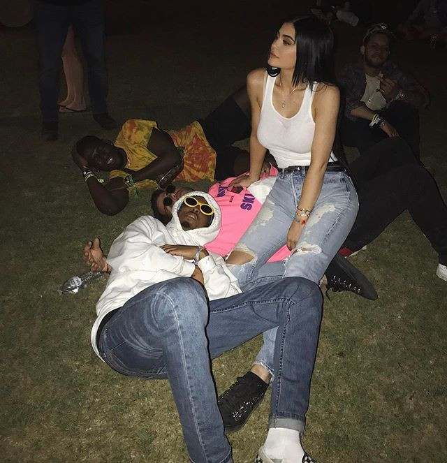 Kylie Jenner na festiwalu Coachella 2017