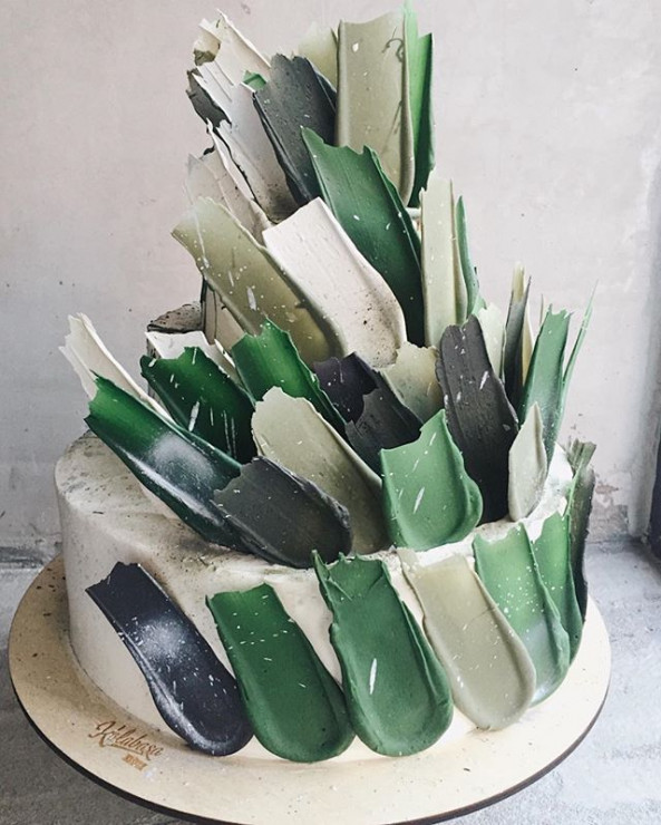 Tort w zielonej wersji kolorystycznej