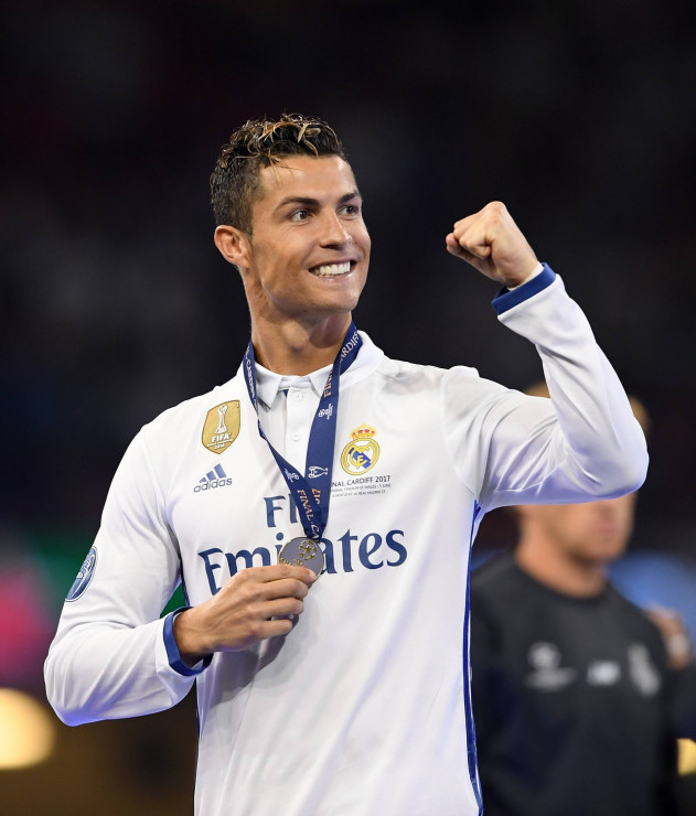 Cristiano Ronaldo po zwycięstwie w meczu finałowym Ligii Mistrzów
